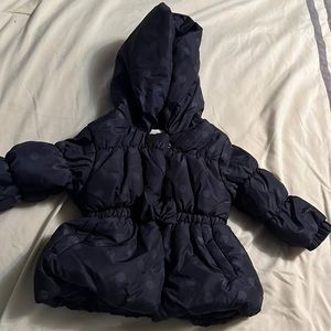 Baby Girl Babaluno Puffer with Hood